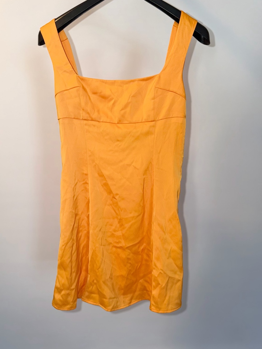 Urban Outfitters Yellow Square-Neck Mini Dress